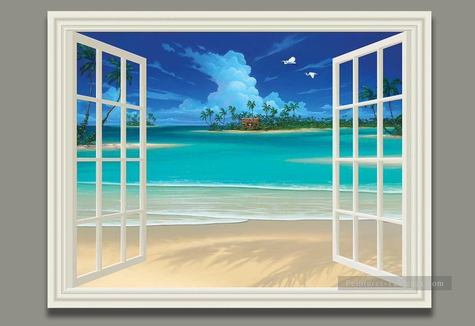 Seascape Painting Summer Breeze 3D Magie Peintures à l'huile
